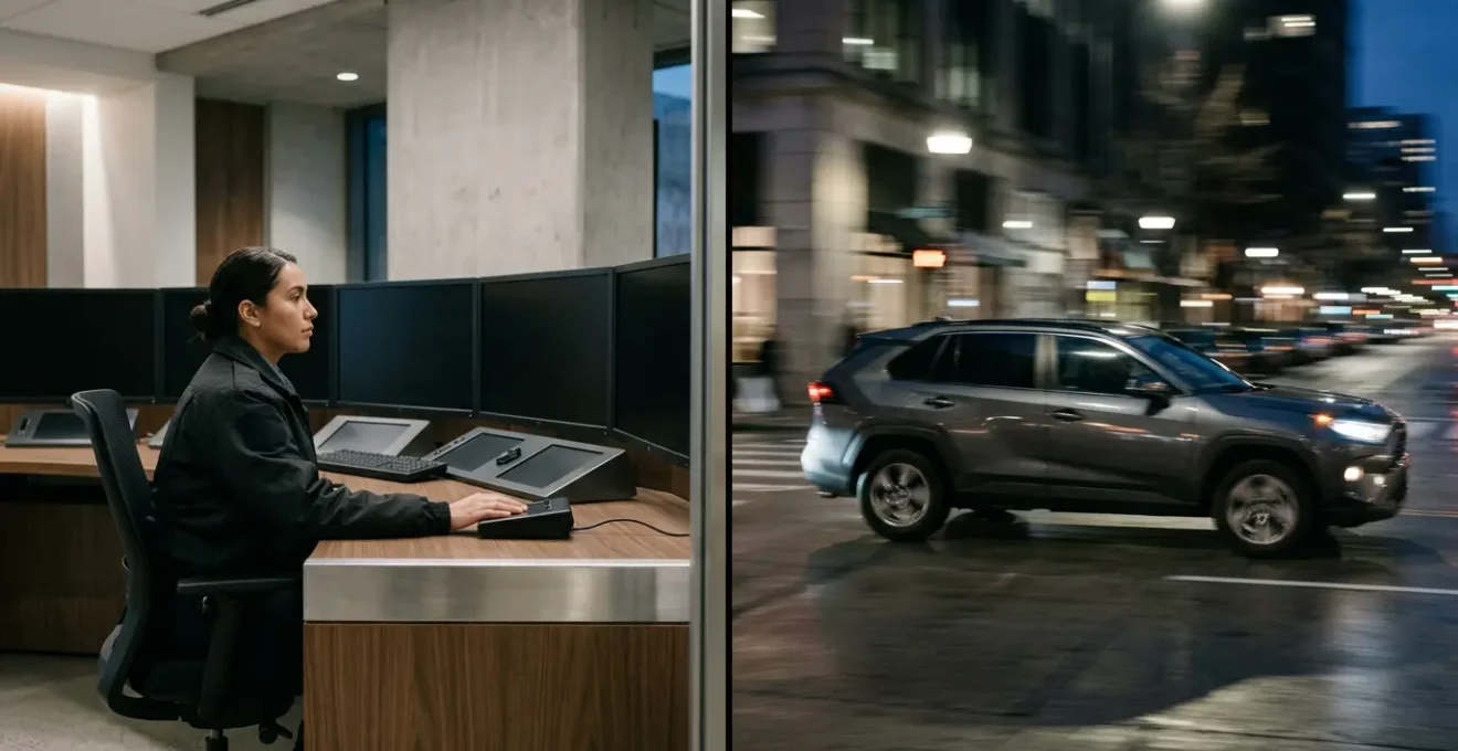 Comparaison visuelle entre gardiennage statique et patrouilles mobiles pour la securite des entreprises