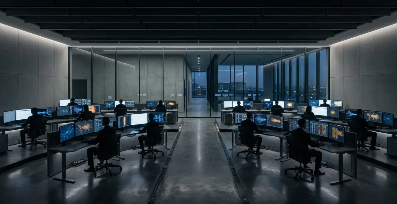 Centre de surveillance de sécurité réseau avec détection d'intrusions en temps réel