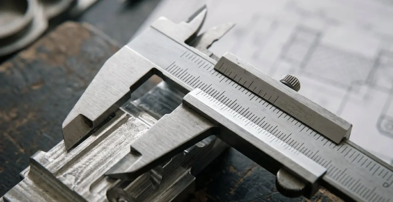 Expert technique effectuant une analyse détaillée avec outils de mesure professionnels