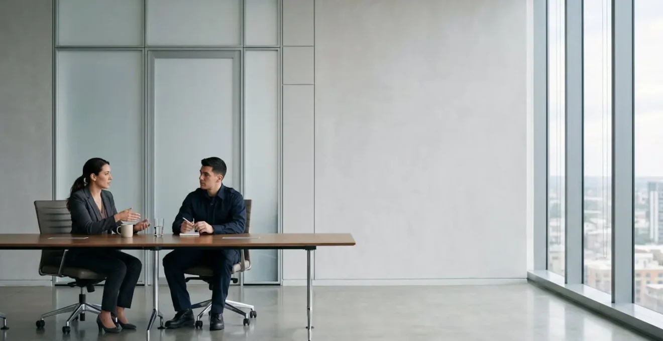 Session de formation et briefing pour agent de sécurité dans un environnement professionnel