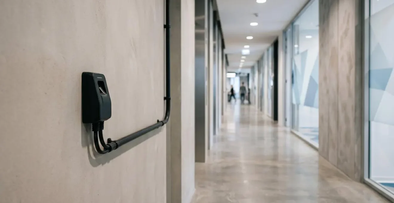 Installation sécurisée de lecteur biométrique avec protocole OSDP anti-piratage